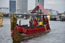 กองทัพเรือฝึกซ้อมย่อยขบวนเรือพระราชพิธีในการเสด็จพระราชดำเนินเลียบพระนครฯ ครั้งที่ 1